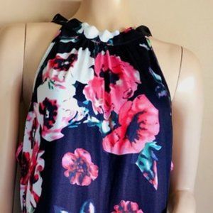 Beautiful Floral Maxi Dress, Size XL